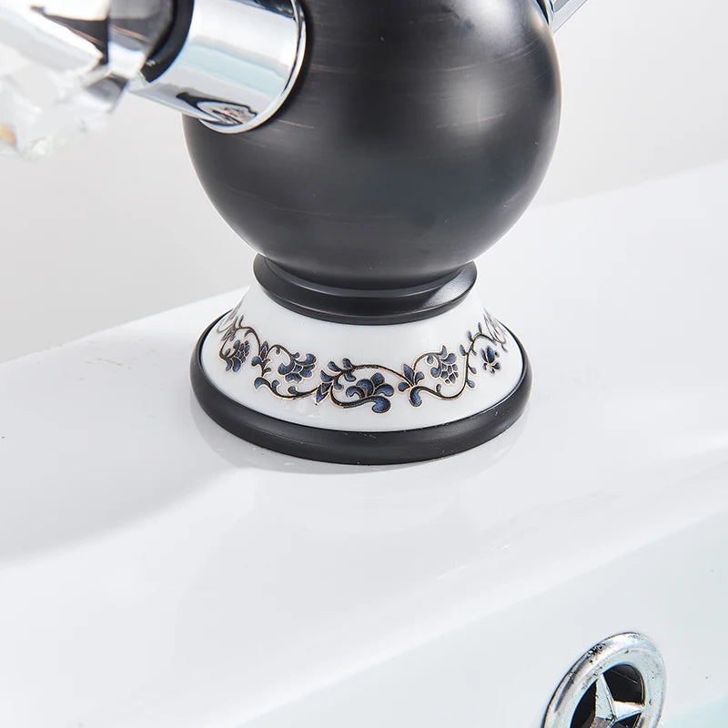 Rozin Luxury Golden Basin Faucet Golden Swan Shape