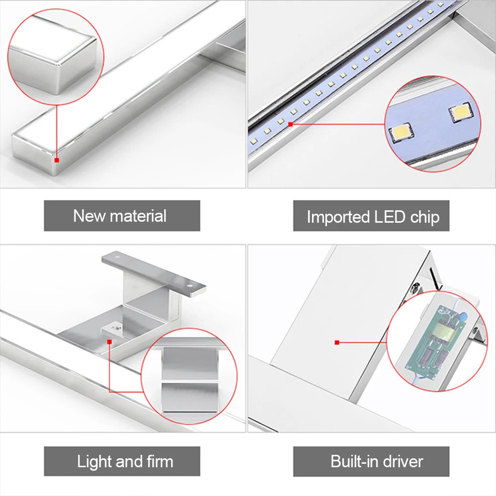 30/60cm 4000k Mirror Light Led Wall Light Makeup