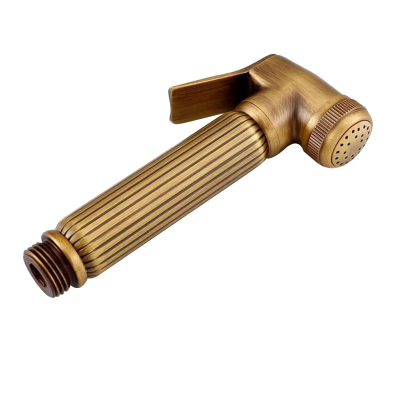 Antique Brass Handheld Bidet Spray Shower Copper Bidet