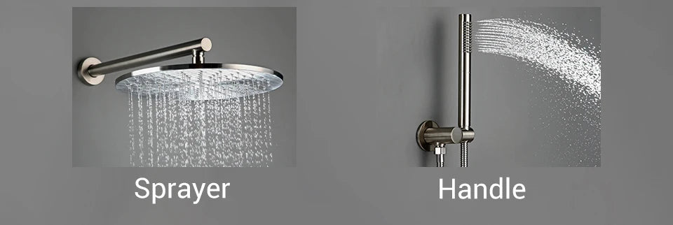 Bagnolux Shower Brass Drawing Concealed Wall Hanging Top