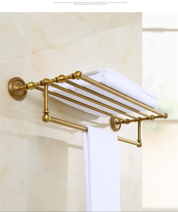 Solid Brass Bathroom Hardware Sets Antique Bronze Bath