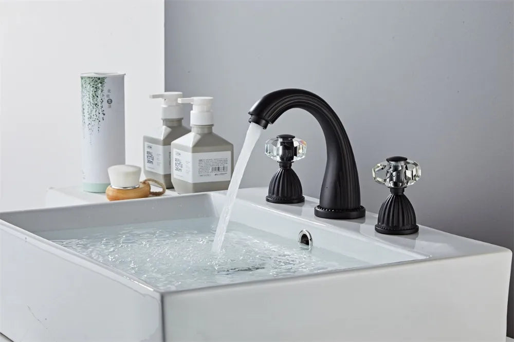 Basin Faucets Gold Brass Modern Bathroom Sink Faucet