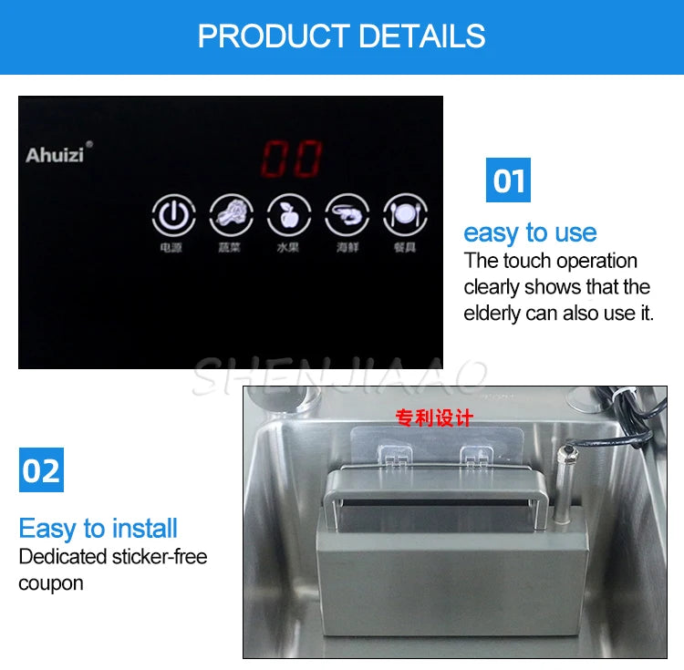 110v/220v Sink Dishwasher Small Free-Standing Installation-Free