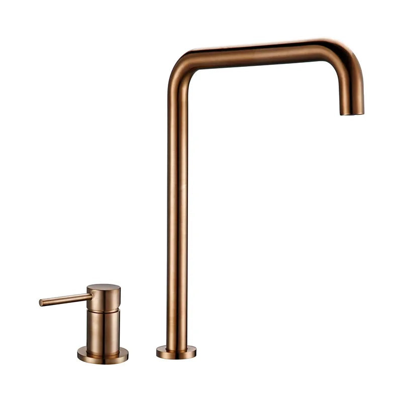 Modern Style Bathroom Basin Mixer Tap Dual Holder