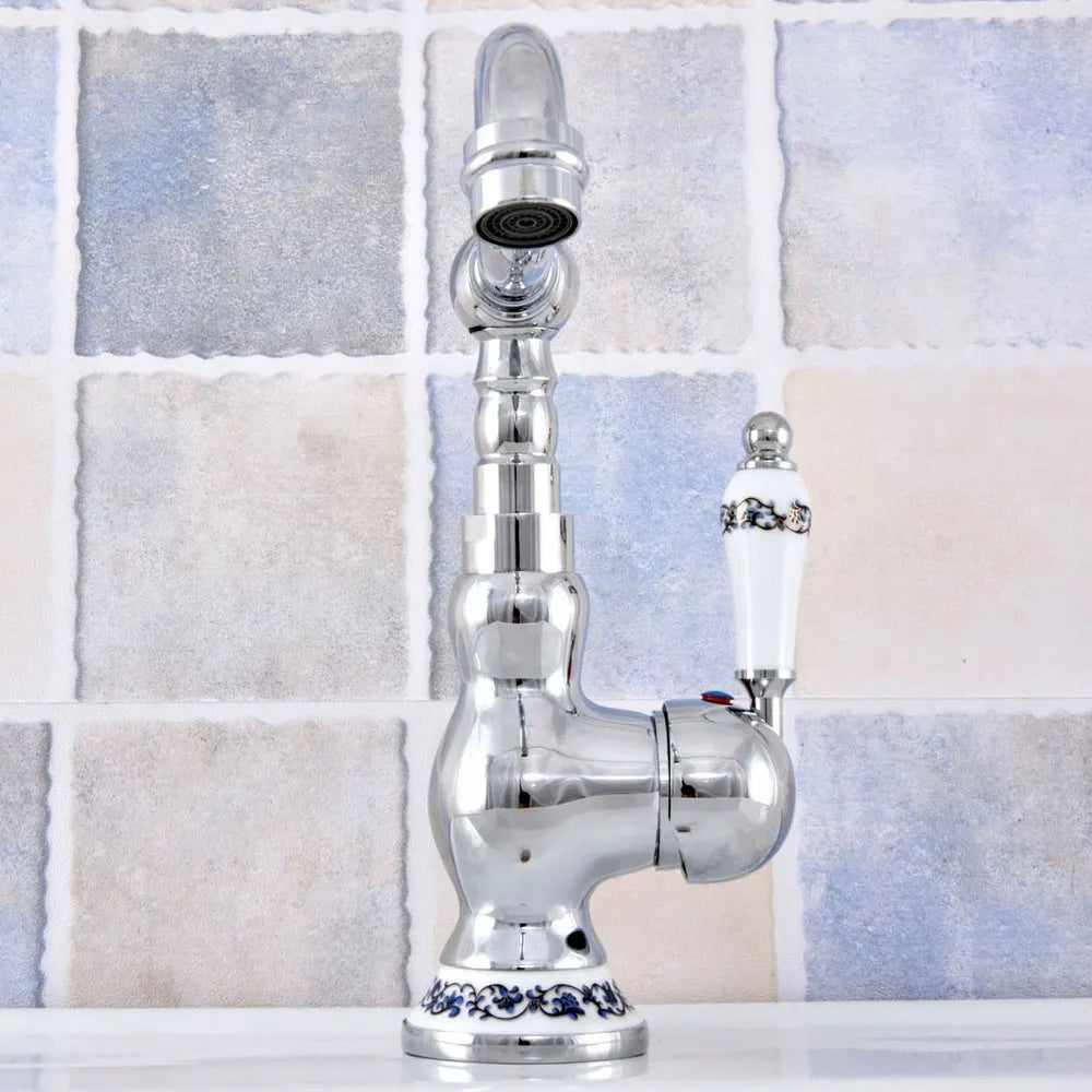 Polished Chrome Basin Sink Faucet Bathroom Basin Mixer
