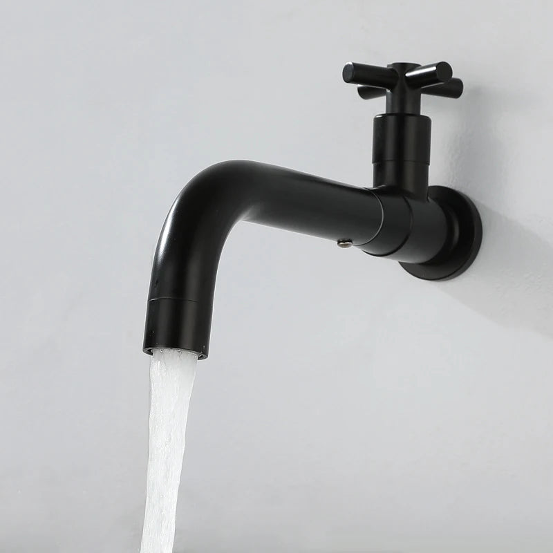 Basin Sink Faucet Bathroom Cold Water Tap Wall