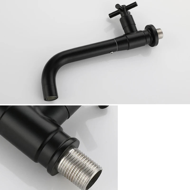 Basin Sink Faucet Bathroom Cold Water Tap Wall