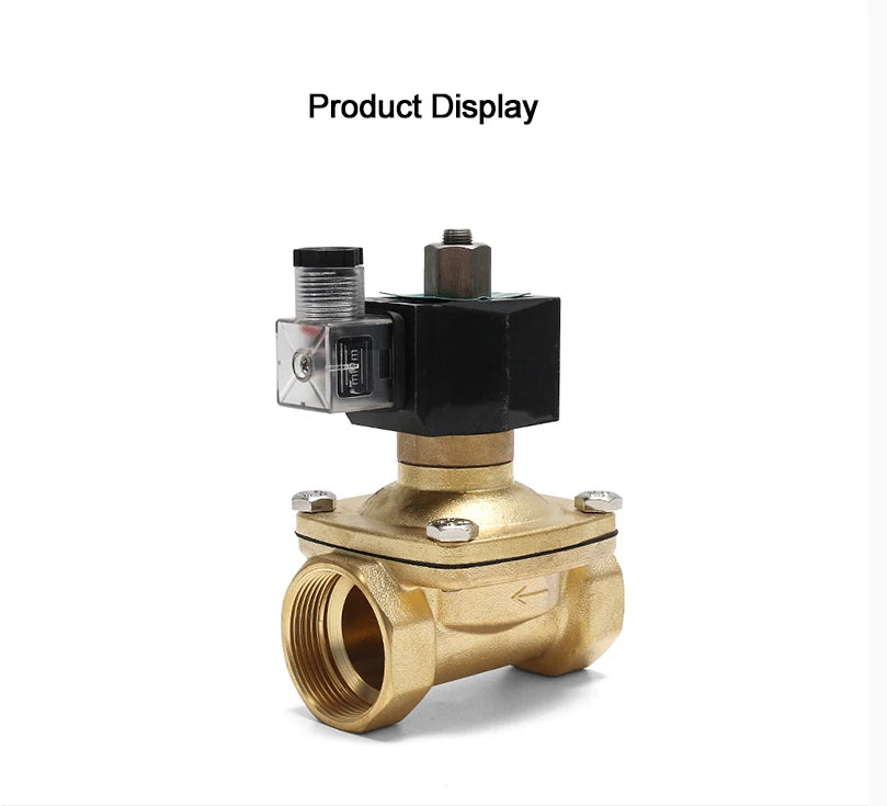 3/8 1/2 1-1/2 Brass Normally Open Solenoid Valve
