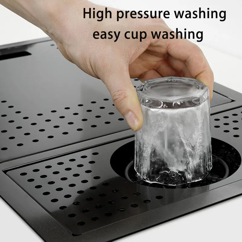 Hidden Black Sink Bowl Bar Small Size Sink