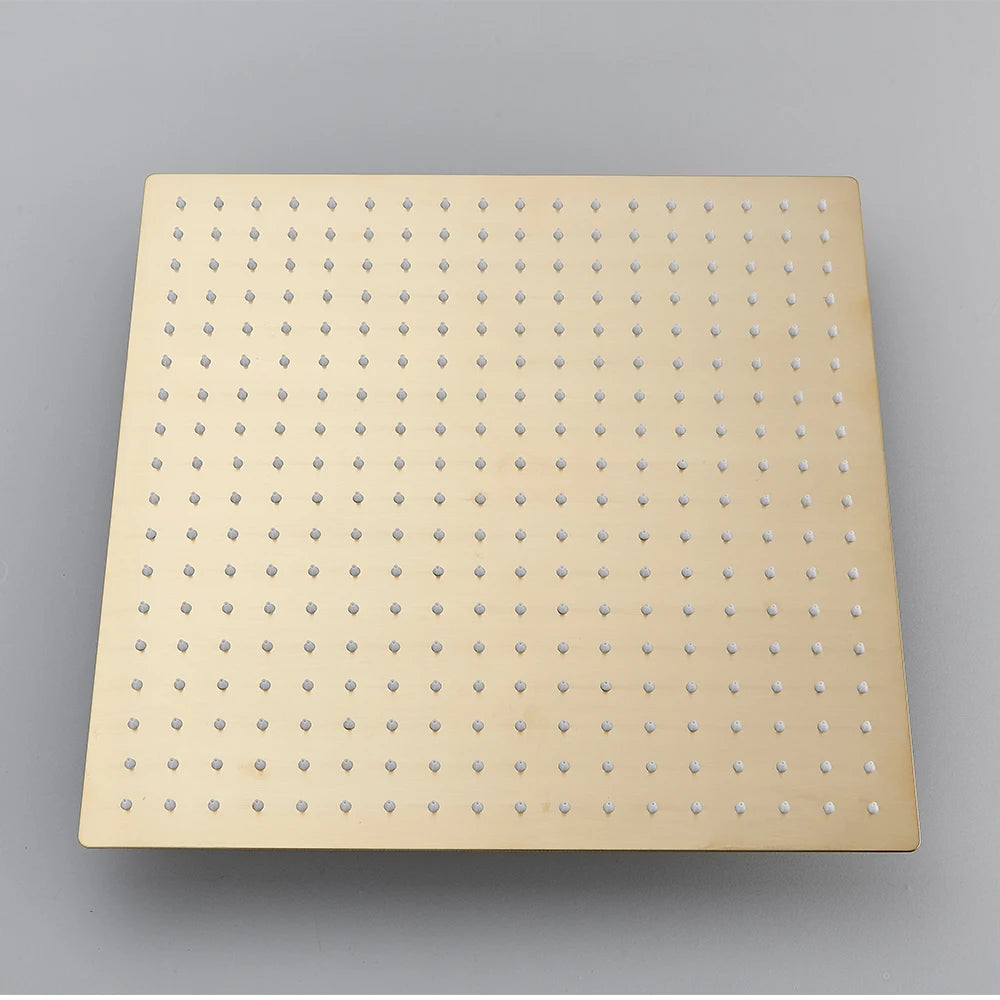 Rozin Brushed Gold Shower Wall Mounted Brass 4-Ways