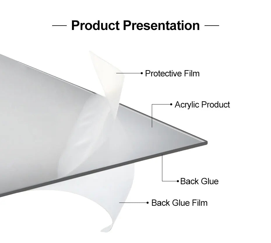 3d Mirror Stickers Diy Acrylic Triangles Self-Adhesive Diamonds