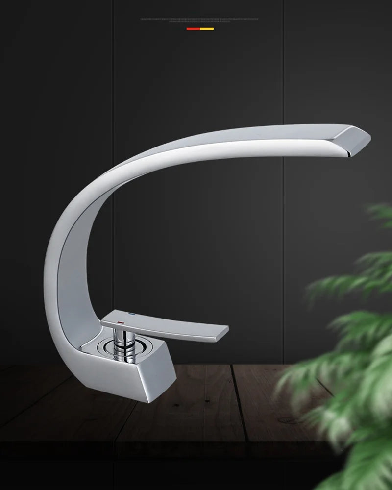 Bathroom Basin Faucet Deck Mount Washing Sink Cold