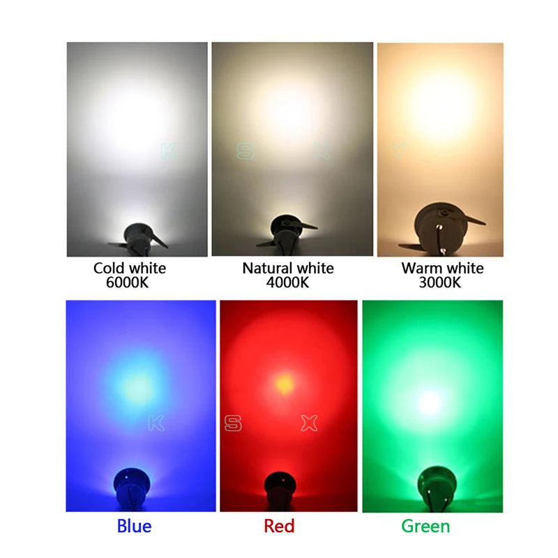 Silvery/Black/Golden Mini Led Downlights 1w 3w 100v-240v 12v