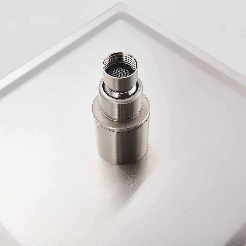 Rozin Wall Mount Rainfall Shower Faucet Brushed Nickel