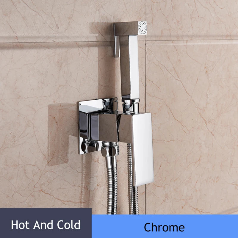 Matte Black Hygienic Showers Mixer Faucet Cold Water
