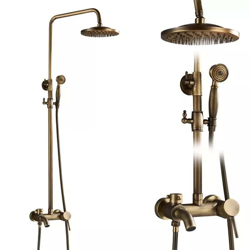 Antique Wall Hanging Shower Faucet Handle Hand Shower