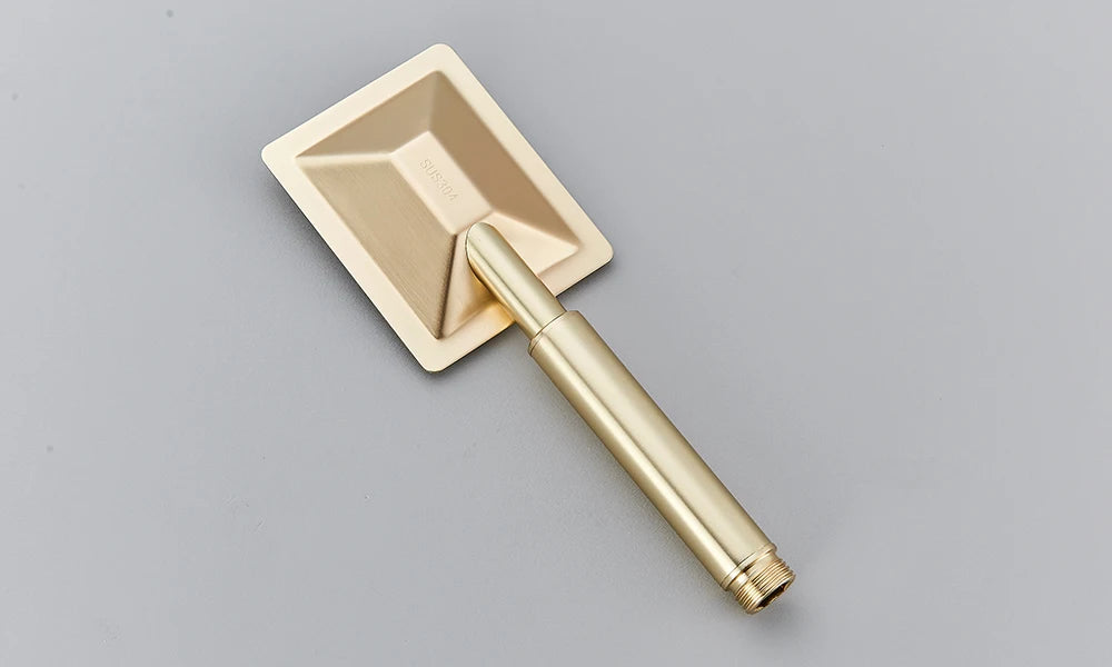 Rozin Brushed Gold Shower Wall Mounted Brass 4-Ways