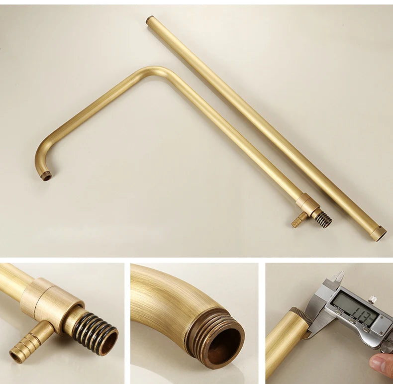 Rain Shower Bidet Spray Faucet Antique Bronze Finished