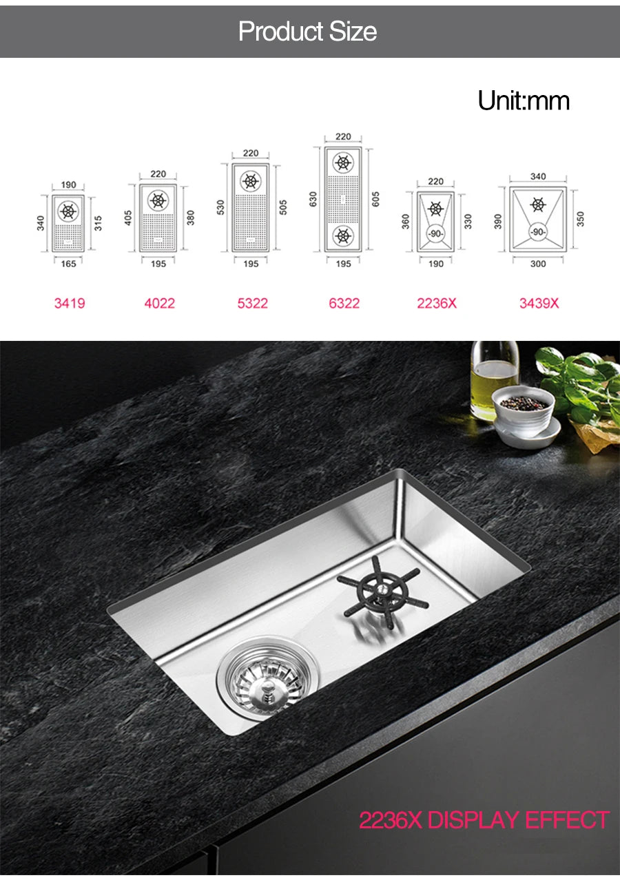 Asras Cup Washer Bar Counter Sink 304 Stainless