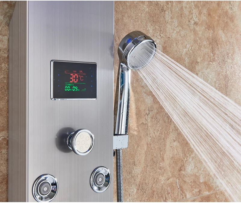 Led Bathroom Shower Panel Modes Intelligent Lcd Shower