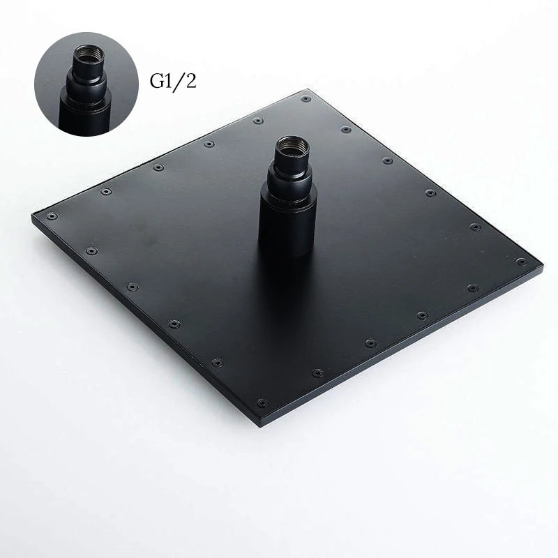 Luxury Brushed Nickel/Chrome/Black Led 16inch Rainfall Shower