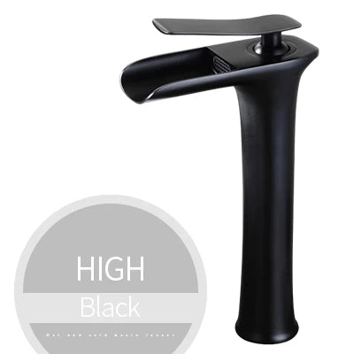 Basin Faucets Modern White Bathroom Faucet Waterfall Faucets