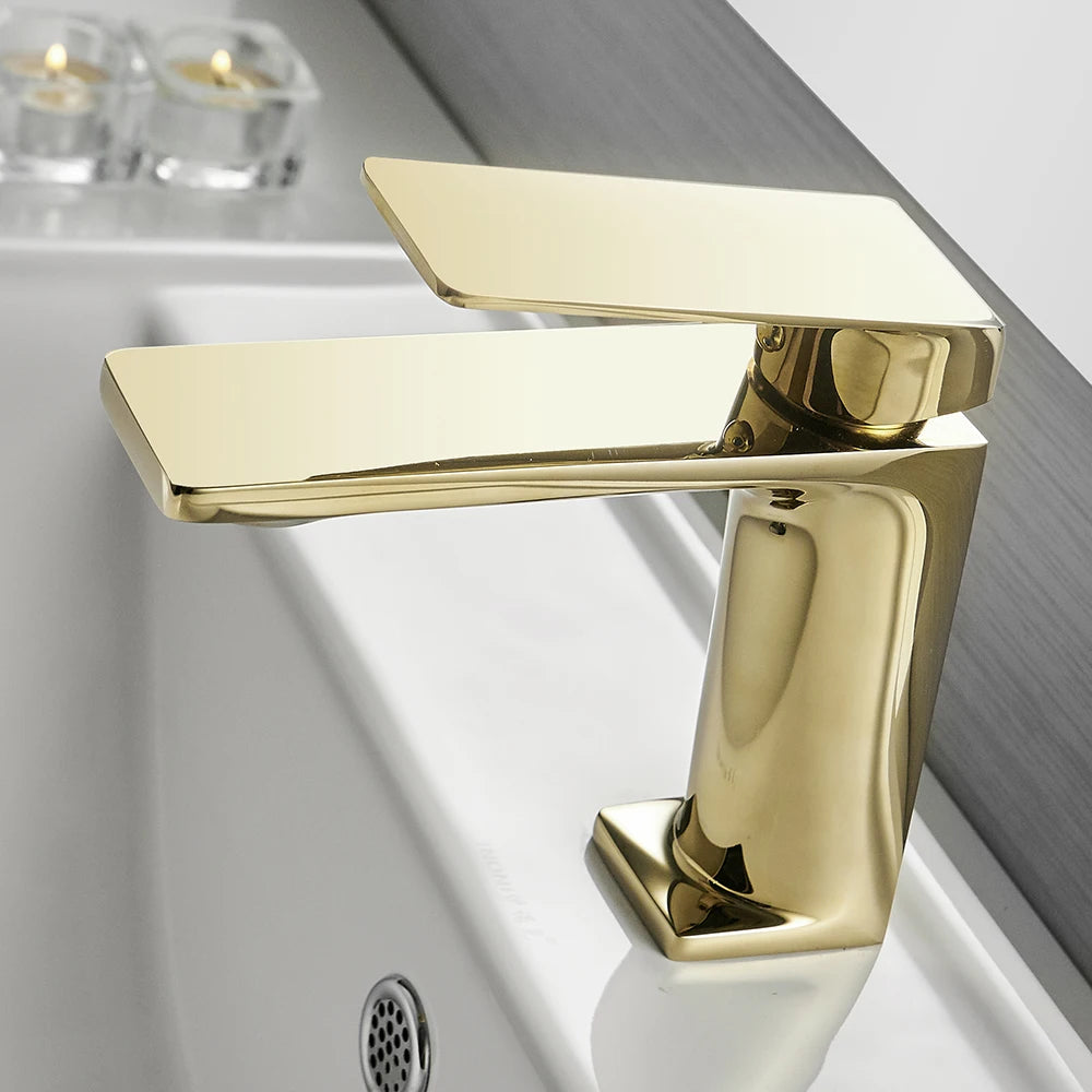 Basin Faucet Bathroom Sink Faucet Handle Hole Chrome