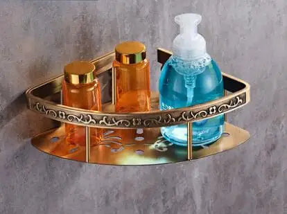 Tuqiu Bathroom Antique Bronze Carved Aluminum Bath Hardware