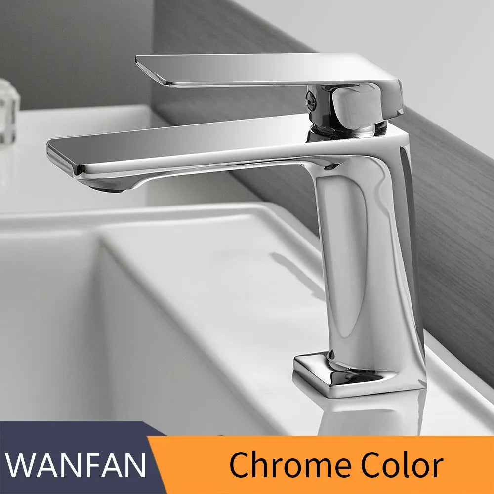 Basin Faucet Bathroom Sink Faucet Handle Hole Chrome