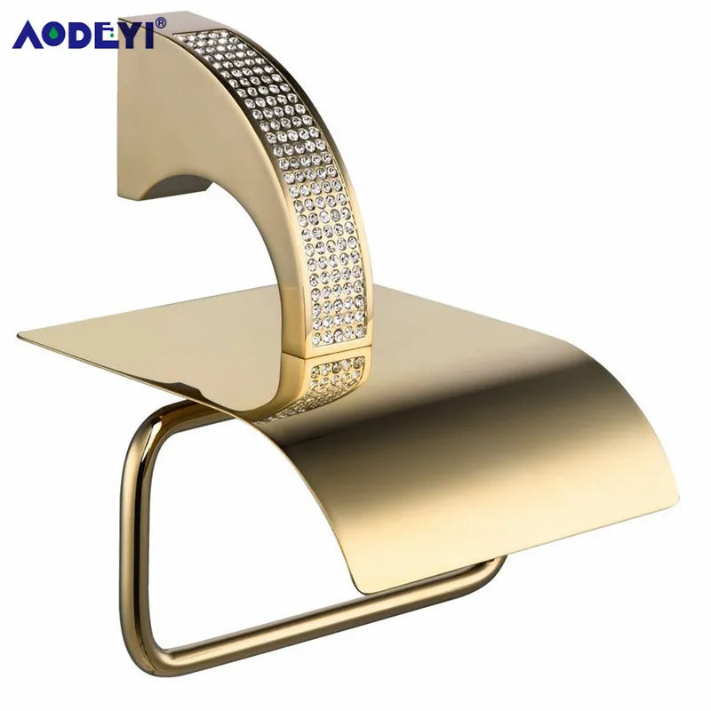 Czech Crystal Bathroom Hardware Robe Hook Towel Rail