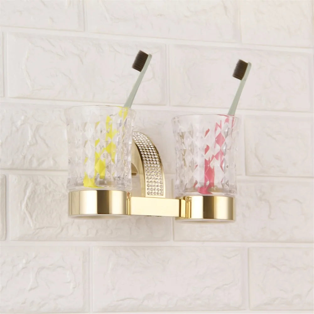 Czech Crystal Bathroom Hardware Robe Hook Towel Rail