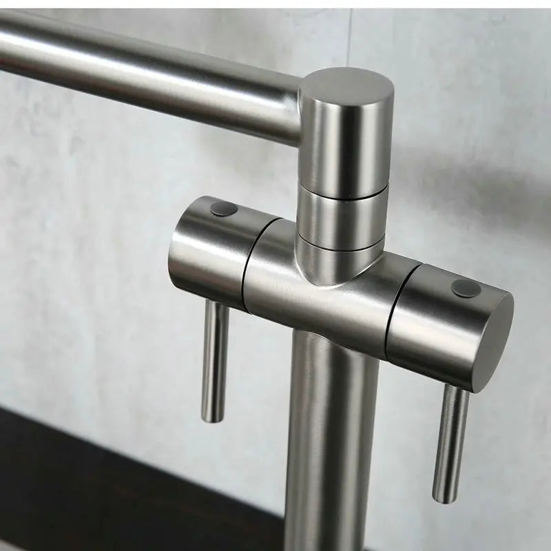 Faucet Solid Brass Crane Deck Mounted Sink Mixer