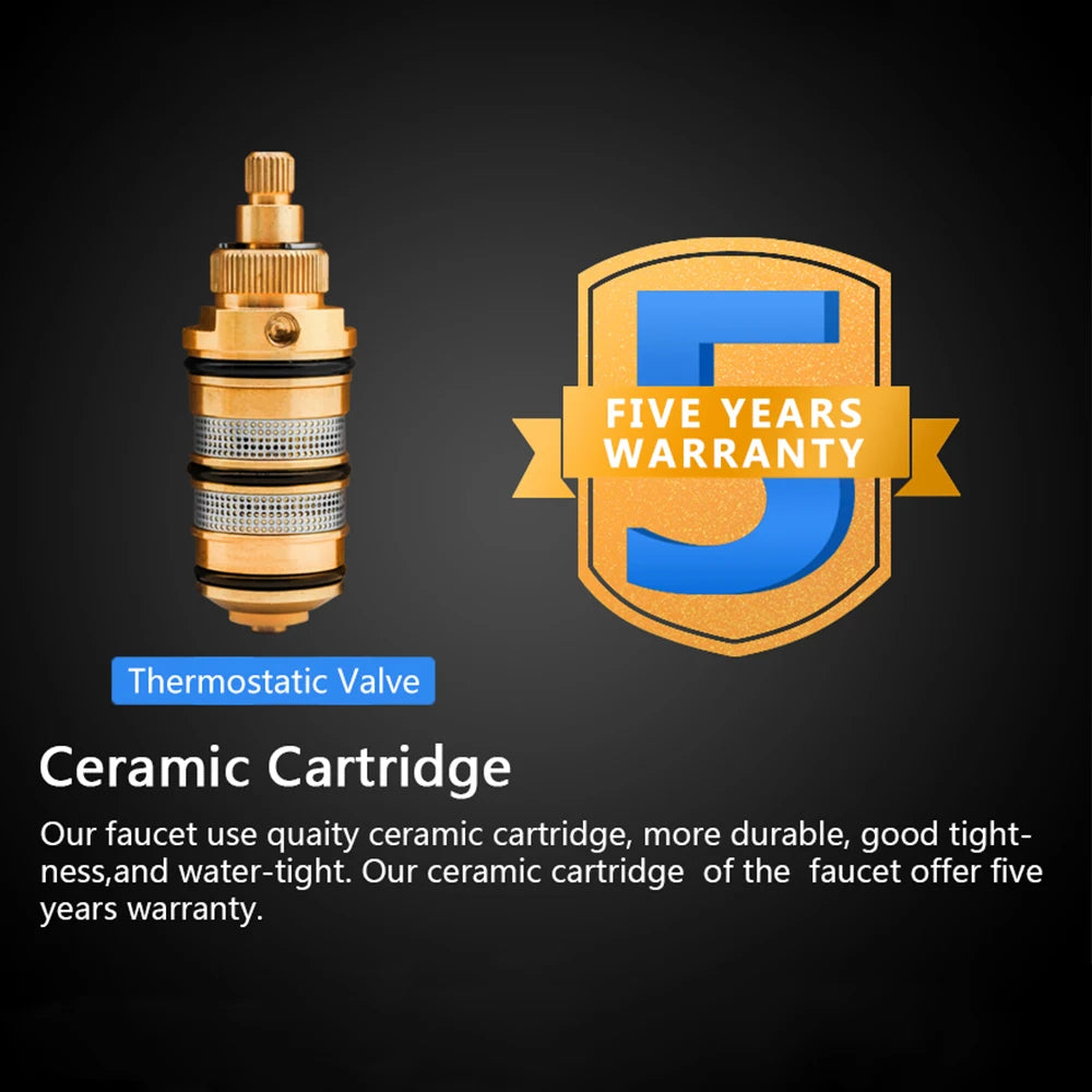 2/3/4/5 Way Output Brass Shower Valve Mixer Thermostatic