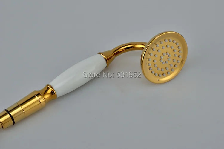 Pvd-Ti Gold Finish Brass Telephone Hand Held Shower