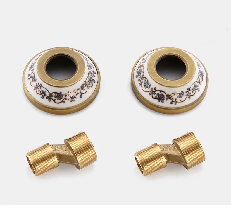 20-Piece Antique Brass Wall Mounted Bathroom Hardware Toilet