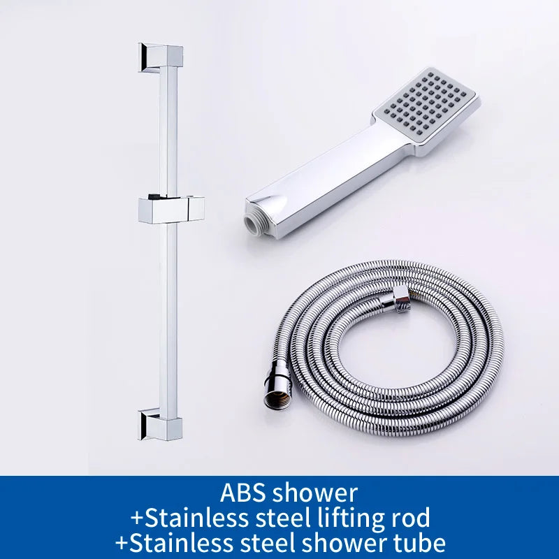 Square Adjustable Lifting Shower Slide Bar Shower Holder