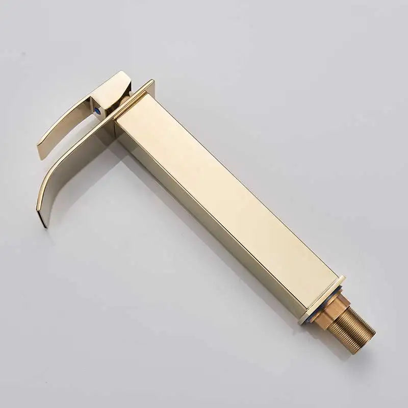 Retail Waterfall Bathroom Basin Faucet Chrome Deck Mount