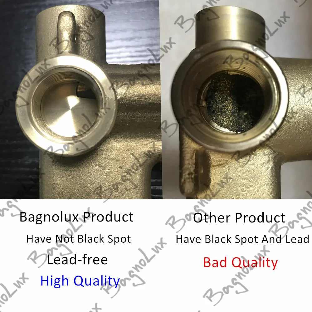 Black Shower System Bathroom Faucet Mixer Diverter Tap