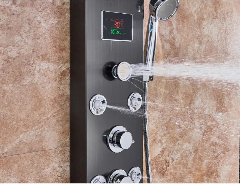 Led Bathroom Shower Panel Modes Intelligent Lcd Shower