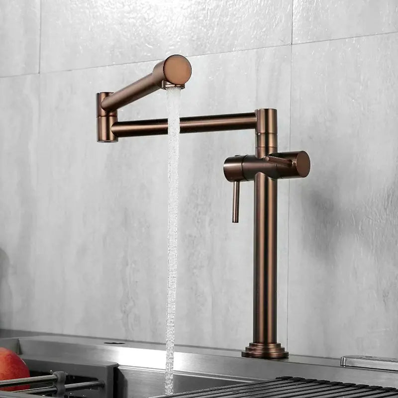 Faucet Solid Brass Crane Deck Mounted Sink Mixer