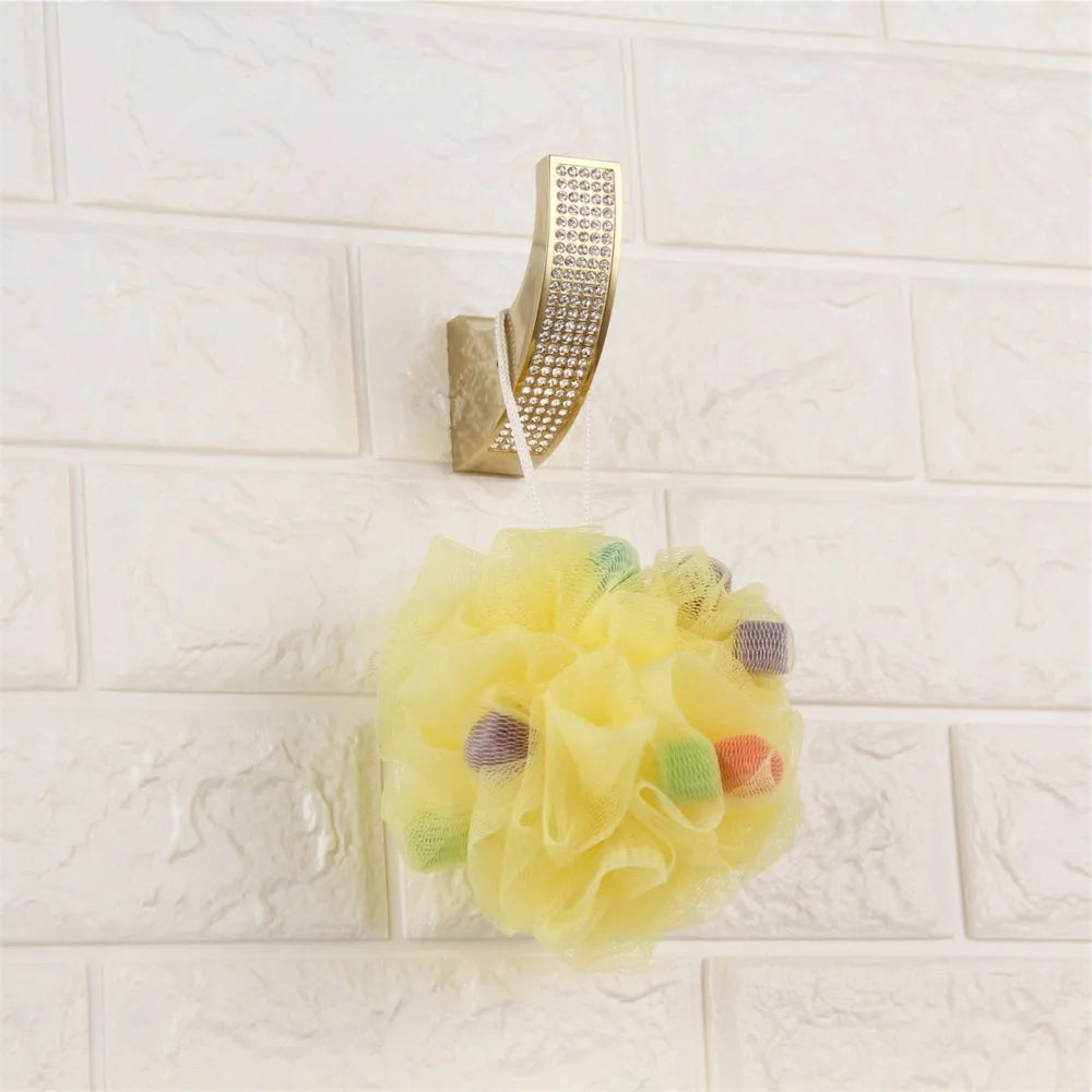 Czech Crystal Bathroom Hardware Robe Hook Towel Rail