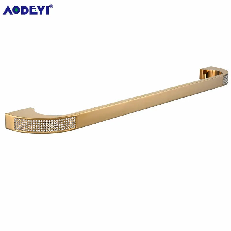 Czech Crystal Bathroom Hardware Robe Hook Towel Rail