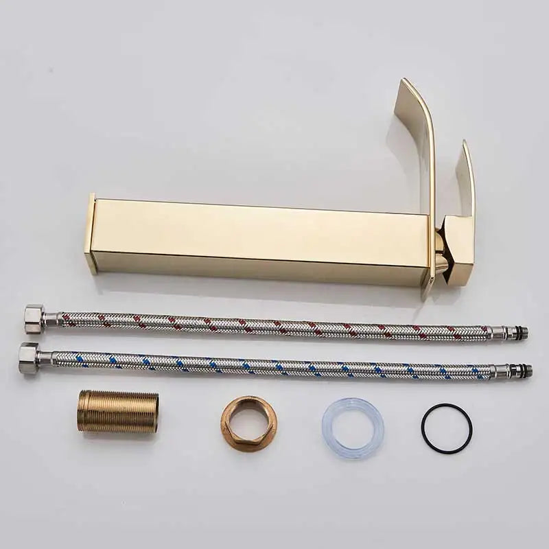 Retail Waterfall Bathroom Basin Faucet Chrome Deck Mount