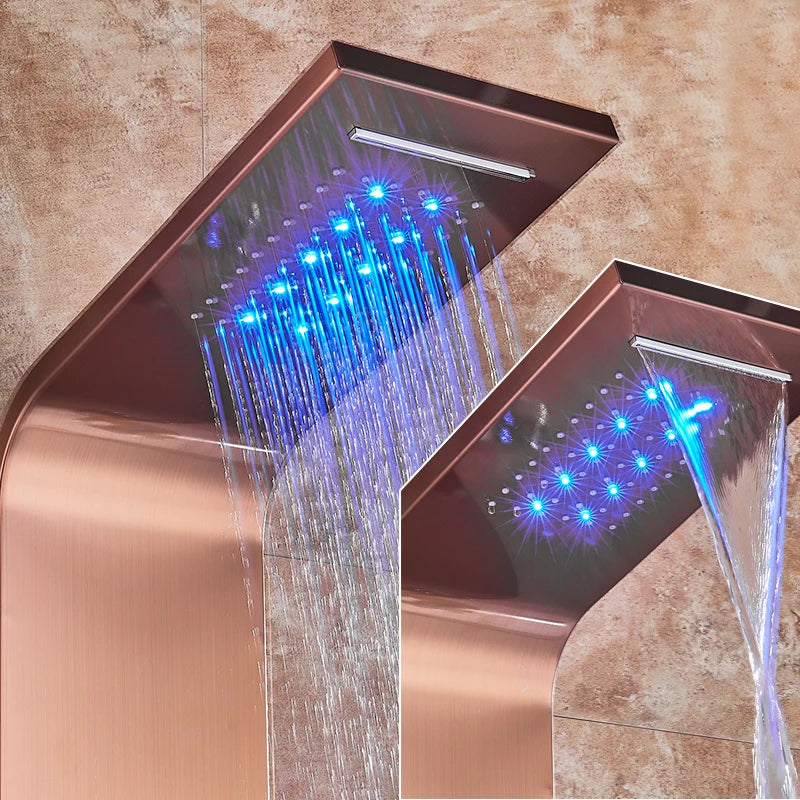 Led Bathroom Shower Panel Modes Intelligent Lcd Shower