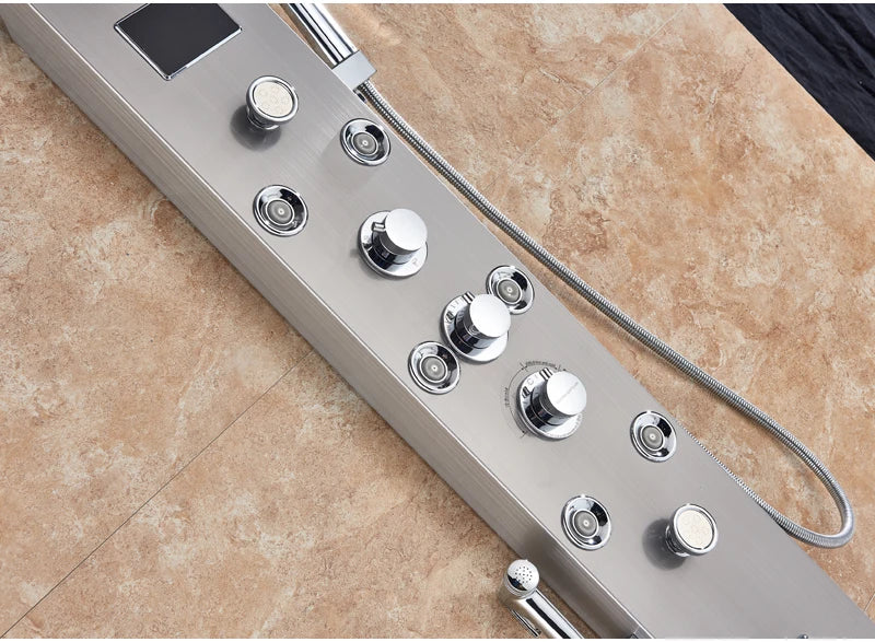 Led Bathroom Shower Panel Modes Intelligent Lcd Shower