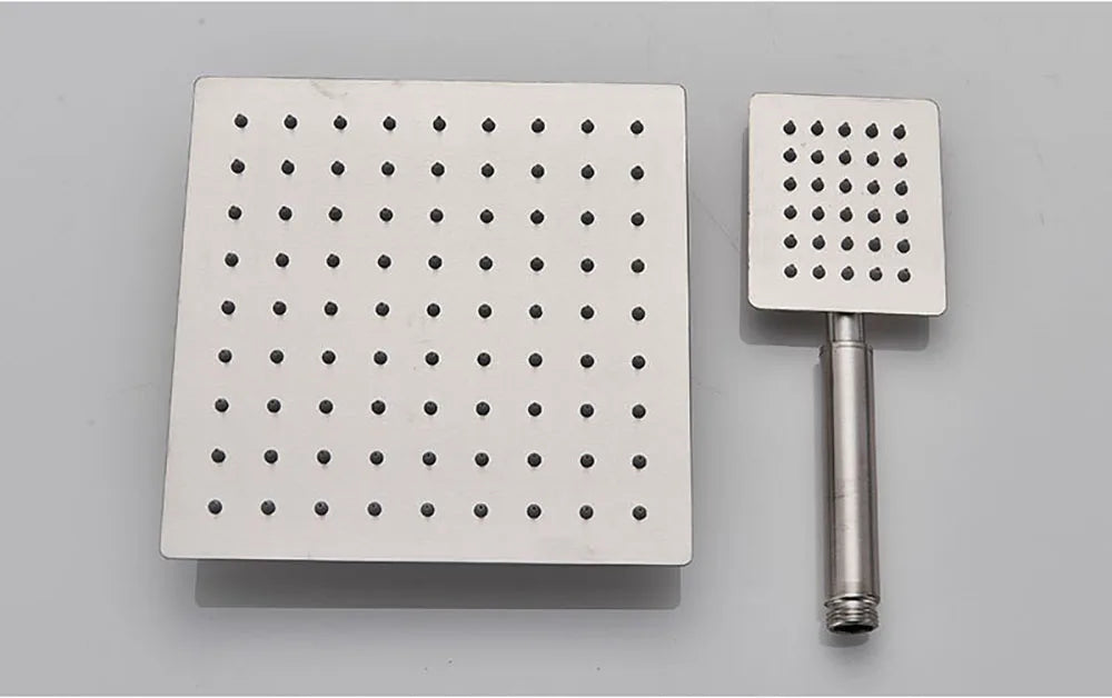 Brushed Gold Shower Faucet Bathroom Wall Stainless Steel