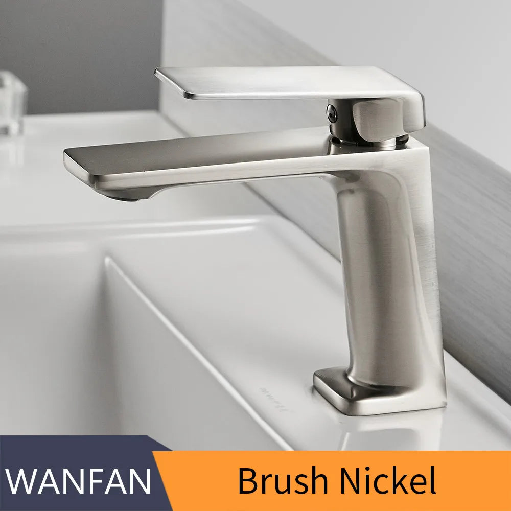Basin Faucet Bathroom Sink Faucet Handle Hole Chrome