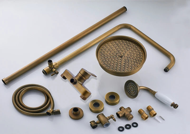 Rainfall Bathroom Shower Brass Antique Shower Mixers Handshower