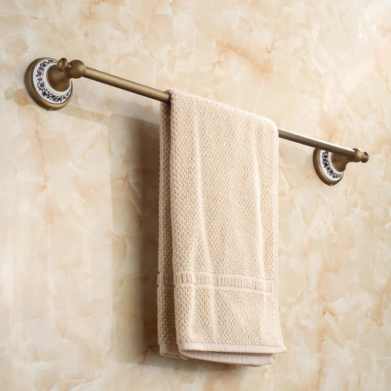 20-Piece Antique Brass Wall Mounted Bathroom Hardware Toilet