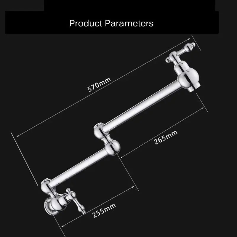 Brushed Gold Faucet Wall Mount Bathroom Basin Faucet